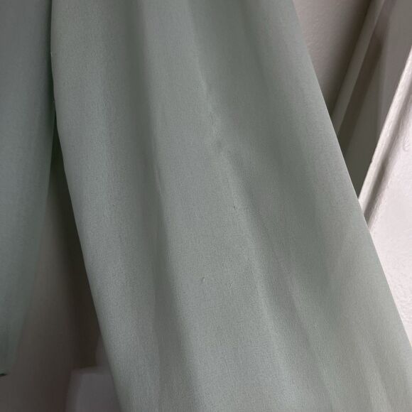 Vintage 80's-90's IN THE MOOD Blue Lace Collared Dress WESTERN SZ 12 - Picture 4 of 9